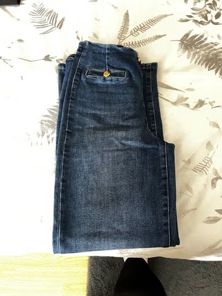 Pantalones vaqueros elásticos mujer talla 38