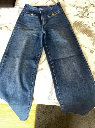 Pantalones vaqueros elásticos mujer talla 38
