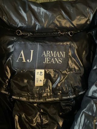 Cazadora Armani Jeans Negra