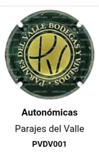 Placa de Cava Parajes del Valle PVDV001