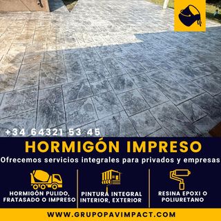 HORMIGÓN PULIDO | FRATASADO | IMPRESO PAVIMENTOS