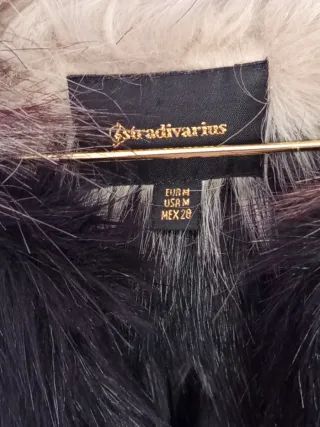 Chaleco pelo sintético largo