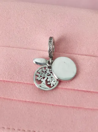 Colgante Árbol de la Vida y Círculo Rosa