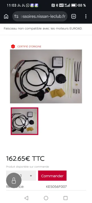 Cableado remolque Nissan X-TRAIL