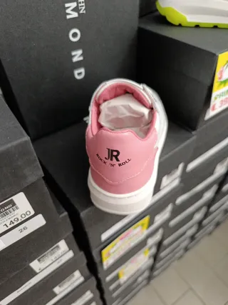 Sneakers Bimba John Richmond Rosa Bianco