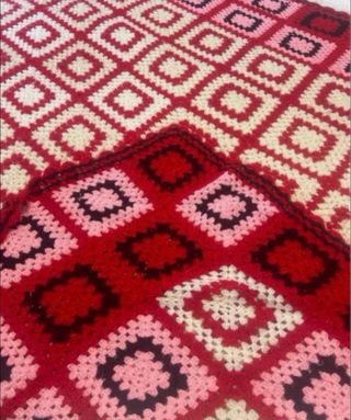 Manta grande de lana hecha a mano