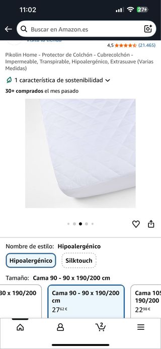 Protector Colchón Pikolin Home Impermeable