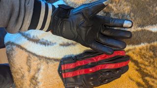 Guantes moto cuero