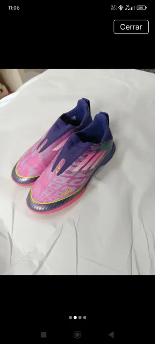 Botas de fútbol sala para niño número 34