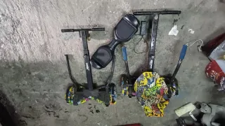 Patinete eléctrico con accesorio