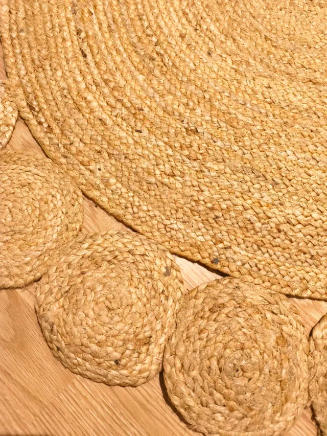 Alfombra Yute Natural Circular 120cm