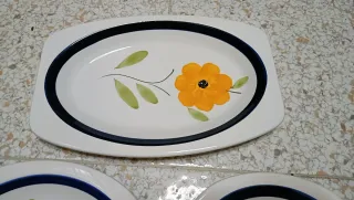 Servizio piatti 51 pezzi decorato floreale