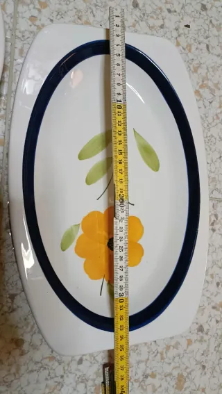 Servizio piatti 51 pezzi decorato floreale