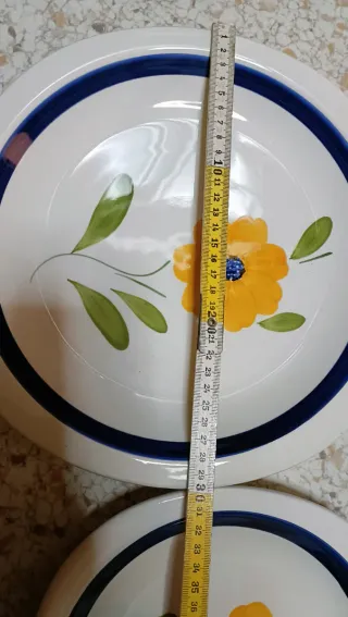 Servizio piatti 51 pezzi decorato floreale