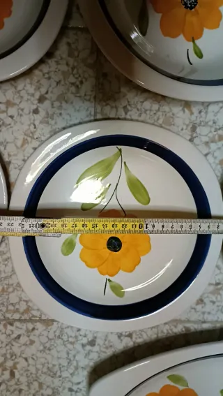 Servizio piatti 51 pezzi decorato floreale