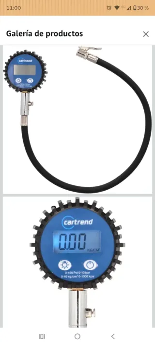 Manómetro digital presión neumáticos Cartrend
