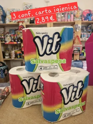 3 confezioni da 4 rotoli carta igienica Vit