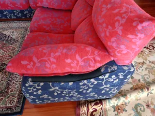 Sofá 2 plazas con un brazo suelto