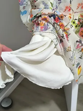 Vestido largo estampado floral