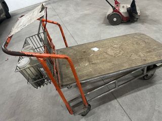 Carro industrial plataforma metálica