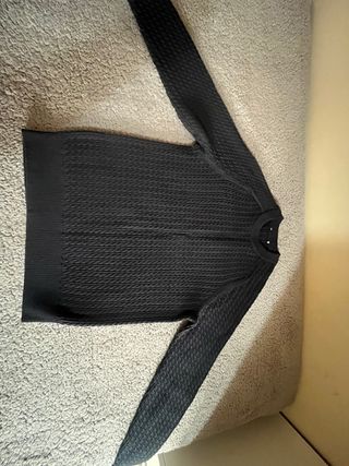 Jersey Mango Negro Texturizado