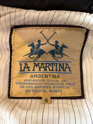 Chaleco clasico de Piel La Martina Marrón.