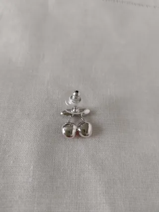 Pendientes de cereza con diamantes de imitación