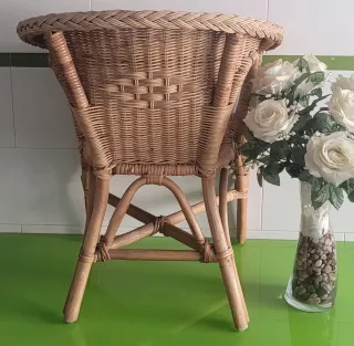 Poltrona in rattan e bambù