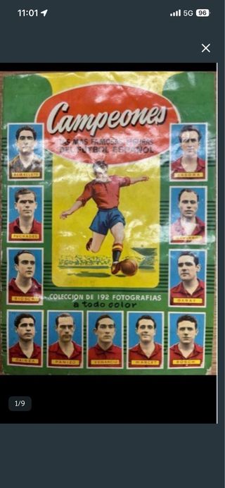 Álbum cromos Campeones Fútbol Español