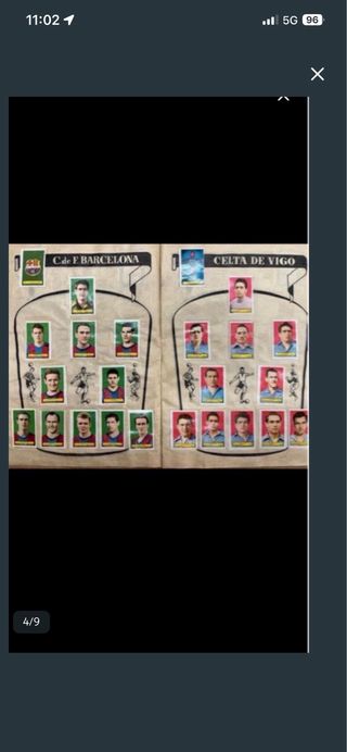 Álbum cromos Campeones Fútbol Español