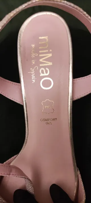 Sandalias de fiesta doradas  miMao