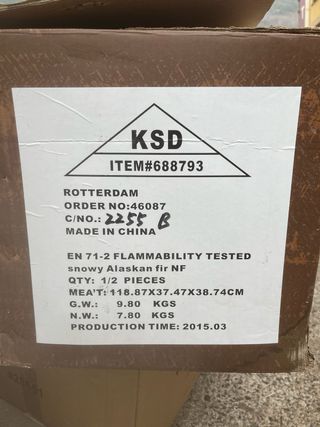 Árbol de Navidad nevado