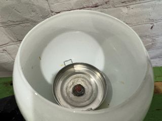 Pareja portavelas opalina y mármol R.I.P.