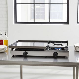 Plancha y Fogón de Gas Cromoduro