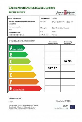 Oficina en venta en Zizur Mayor/Zizur Nagusia