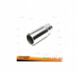 COLA ESCAPE INOX REDONDA DE 76 MM CON BORDE REDON