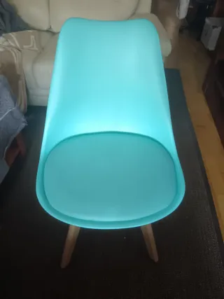 Juego 4 Sillas Azul Turquesa