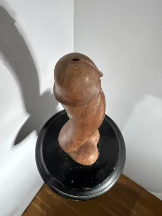 Antica scultura fallo legno primi '900