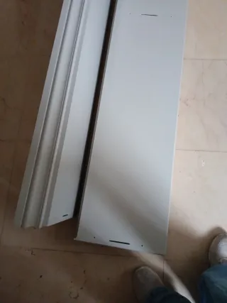 Estantería gris desmontada en dm hidrofugo