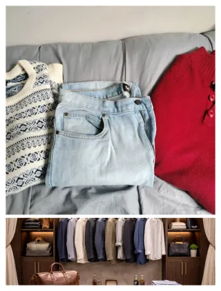 Oferta 3 prendas: 2 jerséis y pantalón Lee