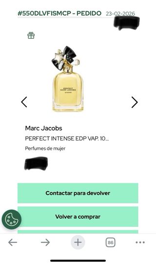 Perfume Marc Jacobs Perfect Intense 100ml original
