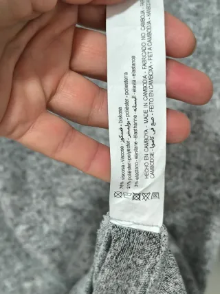 Vestido Lefties Mujer Gris Talla M