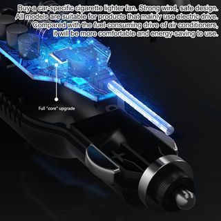 Ventilador Doble Coche ABS Portátil