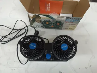 Ventilador Doble Coche ABS Portátil