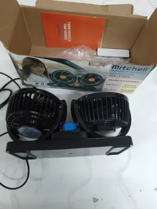 Ventilador Doble Coche ABS Portátil