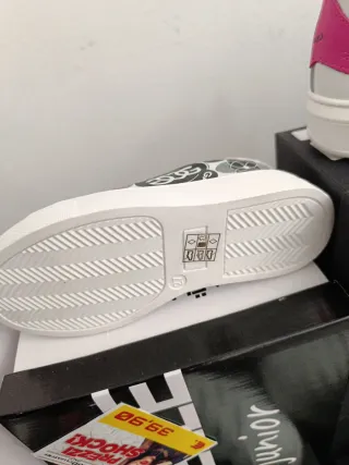 Sneakers bimba Gaelle bianche con stampa