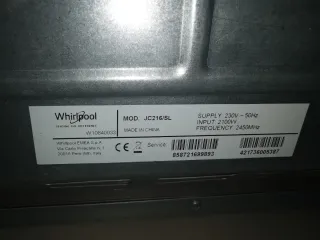 Forno Microonde Whirlpool JC 216 SL