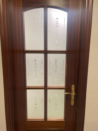 Conjunto 7 puertas: 3 cristal, 4 lisas