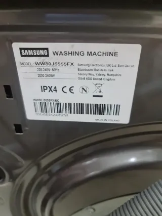 Lavadora Samsung ecobubble 8.0kg A++