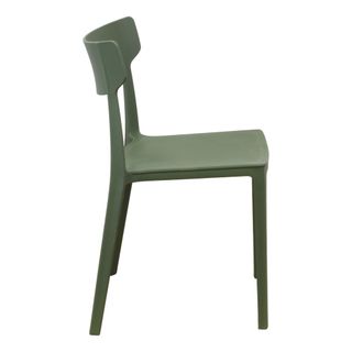 Sedia da Esterno in Polipropilene Verde Moderna